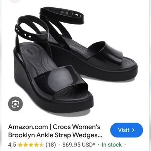 NWOT Womens Crocs Brooklyn Sandals